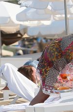 KIMBERLEY GARNER and KELLY BROOK at a Beach in St. Tropez 07/19/2017