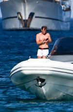 KIMBERLEY GARNER in Swimsuit on a Boat in St. Tropez 07/12/2017