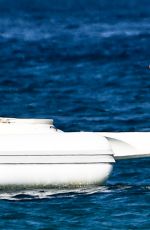 KIMBERLEY GARNER in Swimsuit on a Boat in St. Tropez 07/12/2017