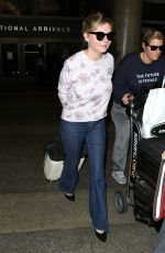 KIRSTEN DUNST at LAX Airport in Los Angeles 07/06/2017