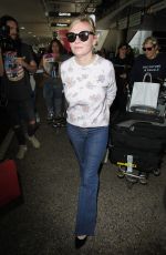 KIRSTEN DUNST at LAX Airport in Los Angeles 07/06/2017
