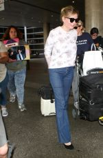 KIRSTEN DUNST at LAX Airport in Los Angeles 07/06/2017