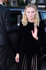 KIRSTEN DUNST at Vogue Party at Paris Fashion Week 07/04/2017