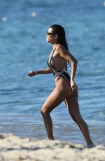 KOURTNEY KARDASHIAN in Swimsuit on the Beach in St Tropez 07/03/2017