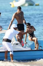 KOURTNEY KARDASHIAN in Swimsuit on the Beach in St Tropez 07/03/2017