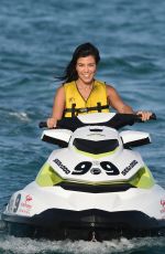 KOURTNEY KARDASHIAN in Swimsuit on the Beach in St Tropez 07/04/2017