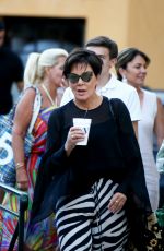 KRIS JENNER Out Shopping in Saint Tropez 07/10/2017