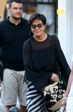 KRIS JENNER Out Shopping in Saint Tropez 07/10/2017