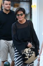 KRIS JENNER Out Shopping in Saint Tropez 07/10/2017