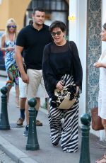 KRIS JENNER Out Shopping in Saint Tropez 07/10/2017