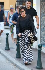 KRIS JENNER Out Shopping in Saint Tropez 07/10/2017