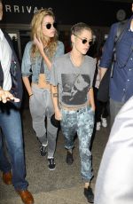 KRISTEN STEWART and STELLA MAXWELL at Los Angeles International Airport 07/07/2017