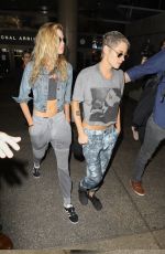 KRISTEN STEWART and STELLA MAXWELL at Los Angeles International Airport 07/07/2017