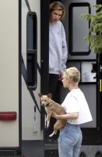 KRISTEN STEWART Out with Her Dog in Winnipeg 07/21/2017