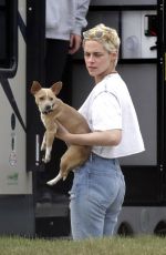 KRISTEN STEWART Out with Her Dog in Winnipeg 07/21/2017