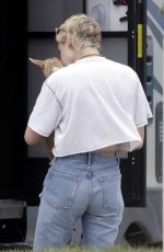 KRISTEN STEWART Out with Her Dog in Winnipeg 07/21/2017