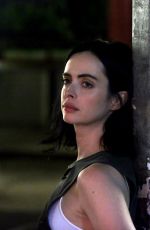 KRYSTEN RITTER on the Set of Jessica Jones Season 2 in New York 06/30.2017