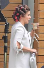 KYM MARSH on the Set of Coronation Street in Manchester 07/19/2017