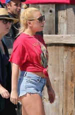 LADY GAGA and Christian Carino Shopping at Vintage Grocers in Malibu 07/02/2017