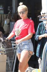 LADY GAGA and Christian Carino Shopping at Vintage Grocers in Malibu 07/02/2017