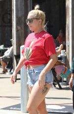 LADY GAGA and Christian Carino Shopping at Vintage Grocers in Malibu 07/02/2017