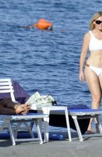 LADY VICTORIA HERVEY and HOFIT GOLAN in Bikinis on the Beach in Cannes 07/09/2017