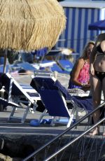 LADY VICTORIA HERVEY and HOFIT GOLAN in Bikinis on the Beach in Cannes 07/09/2017