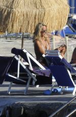 LADY VICTORIA HERVEY and HOFIT GOLAN in Bikinis on the Beach in Cannes 07/09/2017