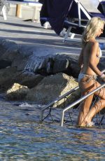 LADY VICTORIA HERVEY and HOFIT GOLAN in Bikinis on the Beach in Cannes 07/09/2017
