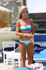LADY VICTORIA HERVEY in Bikini at a Beach in Naples 07/10/2017