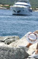 LADY VICTORIA HERVEY in Bikini at a Beach in Saint Tropez 07/262017