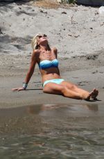 LADY VICTORIA HERVEY in Bikini at a Boat in Naples 07/10/2017