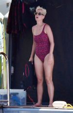 KATY PERRY in Swimsuits Out on Vacation in Italy 07/11/2017