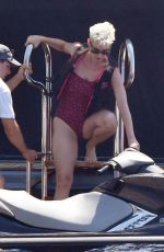 KATY PERRY in Swimsuits Out on Vacation in Italy 07/11/2017