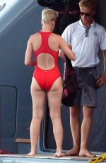 KATY PERRY in Swimsuits Out on Vacation in Italy 07/11/2017