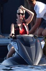 KATY PERRY in Swimsuits Out on Vacation in Italy 07/11/2017