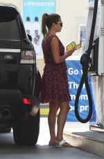 LEA MICHELE at a Gas Station in West Hollywood 07/10/2017