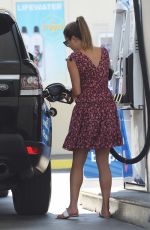 LEA MICHELE at a Gas Station in West Hollywood 07/10/2017