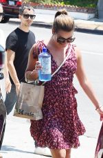 LEA MICHELE at a Gas Station in West Hollywood 07/10/2017
