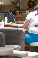 LEA MICHELE at Mani Pedi Salon in Brentwood 07/05/2017