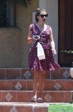LEA MICHELE Leaves a Friend