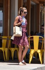 LEA MICHELE Leaves M Cafe in West Hollywood 07/10/2017