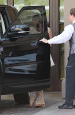 LEA MICHELE Leaves Montage Beverly Hills Hotel in Los Angeles 07/05/2017