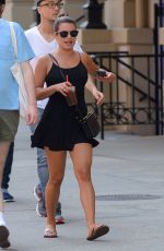 LEA MICHELE Out and About in New York 07/18/2017