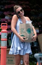 LEA MICHELE Shopping at Whole Foods Market in Brentwood 07/13/2017