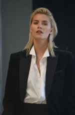 LENA GERCKE on the Set of a Photoshoot for Joop in Munich 06/24/2017