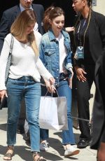 LILY COLLINS Leaves AOL Build in New York 07/26/2017