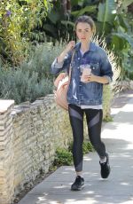 LILY COLLINS After Workout in Beverly Hills 07/29/2017