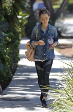 LILY COLLINS After Workout in Beverly Hills 07/29/2017