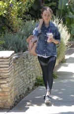 LILY COLLINS After Workout in Beverly Hills 07/29/2017